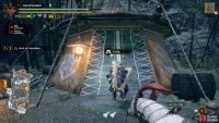 Between fights, fast-travel to your tent at the main or sub-camp.