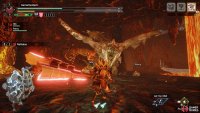 Rathalos looks towards its prey and charges in that direction.