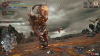 While flying, Rathalos twirls its head upwards.