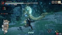 Zinogre stands up and wobbles around a bit.