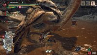Almudron will swipe its claw to the side.