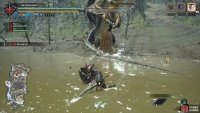 Almudron shuffles backwards.