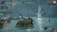 Jyuratodus looks sideways.