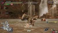 Jyuratodus sharply inhales and vapor will appear near its jaws.