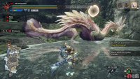 Fighting Mizutsune at the Shrine Ruins.