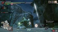 After dashing, Mizutsune may shoot a water laser straight upwards.