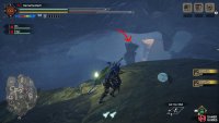 Use your wirebugs to climb up this rock pillar.