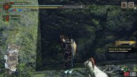 Climb up the cliff and the relics’s in the corner of the ledge.