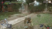 Tobi takes to the air like a flying squirrel.
