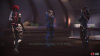 In the council you’ll meet Garrus, who is also hostile to Saren.