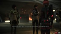 After dealing with Jeong, Juliana will offer you a non-lethal solution to the upcoming confrontation with the colonists at Zhu’s Hope.