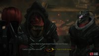 After the fight, give orders to your companions regarding the colonists.