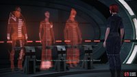 You can score some Paragon/Renegade points by talking to the Council after Noveria.