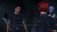 If this is your third core mission and you’ve been flirting diligently, you’ll be confronted by your romantic interests.