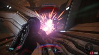As you advance along the outside of the Citadel Tower you’ll fight through hosts of geth mingled with the odd krogan.