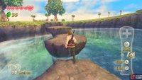 Auto-jump your way across the river.