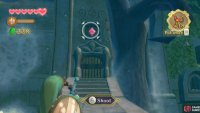 Then when the coast is clear, shoot the crystal switch above the door.