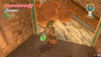 Then hide in this alcove to avoid the boulders.