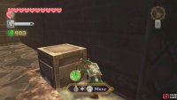 Push this block here, so you can climb up.