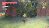 After listening to Gorko, climb up the vines back towards the temple.