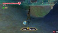 Dive into the water nearby, while avoiding the Quadro Baba.
