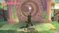 Charge up a Skyward Strike in front of this gate.