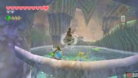 If you’re struggling to fly over this barrier, try swimming near the surface, before using a spin attack.