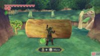 Take a right and push the log to create yet another shortcut.