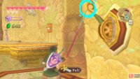 After climbing the vines, pull this lever at the end of the path to trigger a big change.