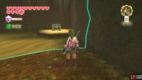 Put down the orb far away from the chest, so the platforms don’t rise, but close enough so you can run across.