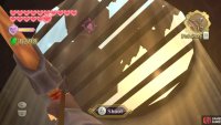 You know the drill: Look up and shoot the Timeshift Stone.