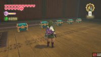 Upstairs, you’ll find five treasure chests!