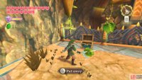 Thrust your sword to grab a spiky plant.