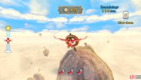 You’ll find numerous targets on the floating rocks.