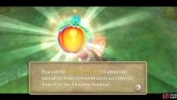 Roll into the tree and then grab the shining fruit.