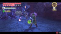 Once the coast looks clear, take on the Stalfos in hand-to-hand combat.