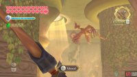 Shoot down the Furnix or it’ll attack you as you’re climbing.