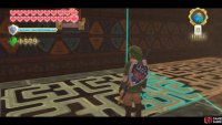 Place the Timeshift Orb on the tile left from the ladder. Then climb up and pull this wall switch.