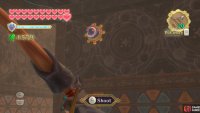 Keep blowing the platform to the end, past the barred gate. The Timeshift Orb will then reveal an eye switch for you to shoot.