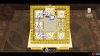 Beginning with the top-center room and ending with the bottom-center room, rotate the rooms clockwise.