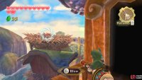 Stop the air shop when it’s right near the bird’s nest, then blow at the nest with the Gust Bellows.