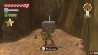 Goddess Cube: Behind a rock blockade in front of the temple. Throw a bomb onto an air vent.