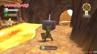 Goddess Cube: Path to the left of the fallen watchtower, near the temple entrance.