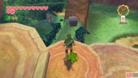Goddess Cube: When emerging outside the Great Tree the first time, climb up the staircase of ledges, then jump down to the right.