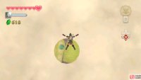 Fly to the small island with a deep pond and a plateau.