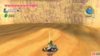 Near the north-east corner of the desert, there’s a cracked wall you can bomb.