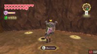Use the Mogma Mitts to burrow in the cavern just before the Fire Sanctuary entrance.