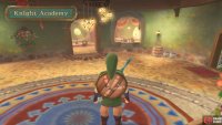 You’ll begin the game inside the Knight Academy.