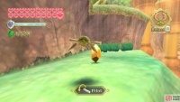 Besides finding a Goddess Cube, turn around and there’s a Gold Rupee you can pick up with the Beetle.