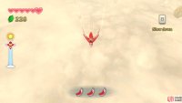 Tilt down to descend and gain speed.